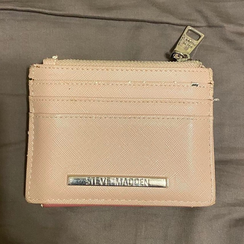 Steve Madden Blush and Burgundy Card Holder